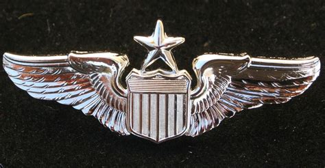 Us Air Force Senior Pilot Mini Wing Hat Pin Aviation Millitary Badge