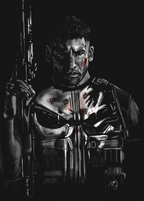 Punisher Paintings Poster Print Metal Posters Displate Punisher