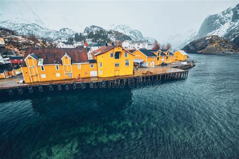 Nusfjord Fishing Village In Norway Stock Image Image Of Nordland