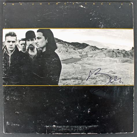Bono U2 Authentic Signed The Joshua Tree Album Cover W Vinyl Jsa