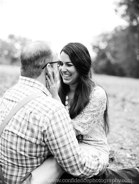 Outdoor Engagement Session Field Chef Black And White Love By
