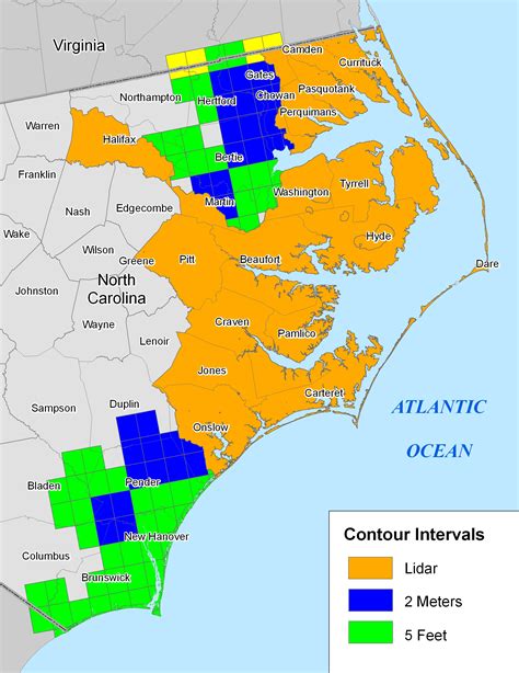Map Of North Carolina Coast Taken From The Most Popular 3