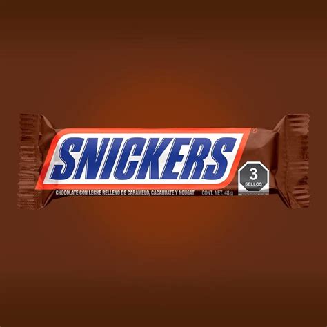 Chocolate Snickers Con Leche Relleno De Caramelo 48 G Walmart