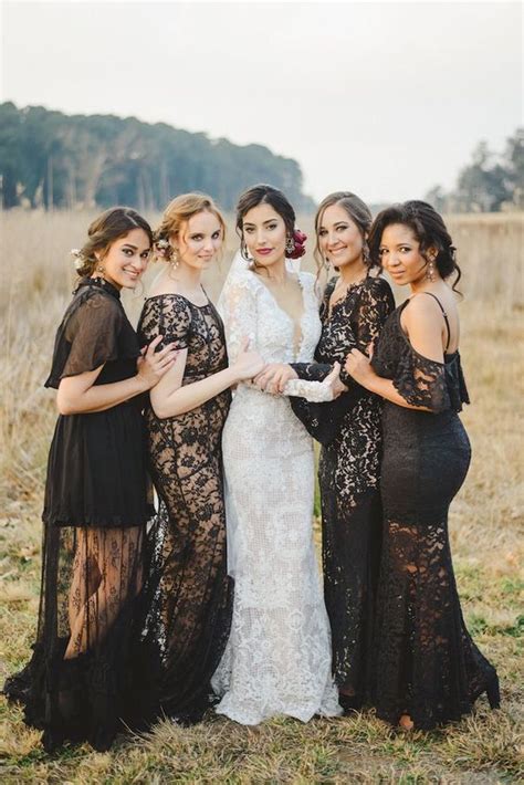 Dont Miss These 22 Black Bridesmaid Dresses For Your Fall And Winter Wedding Weddinginclude