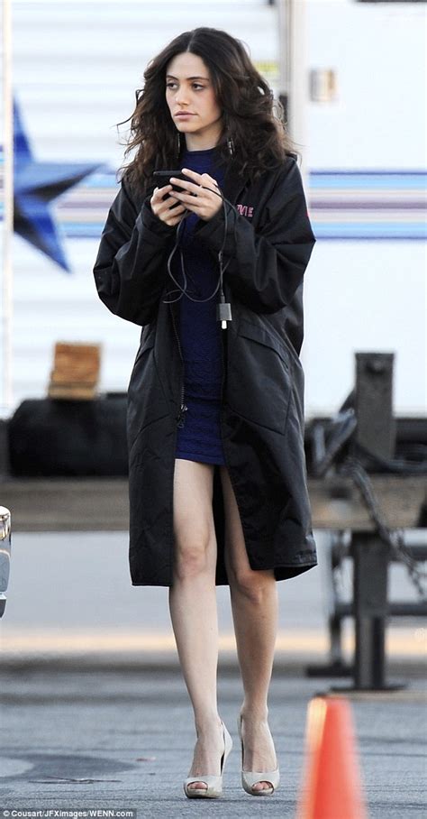 Emmy Rossum Showcases Her Incredible Figure On Set Of Shameless In La