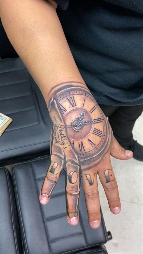Clock Tattoo On The Hand Video Sleeve Tattoos Hand Tattoos For