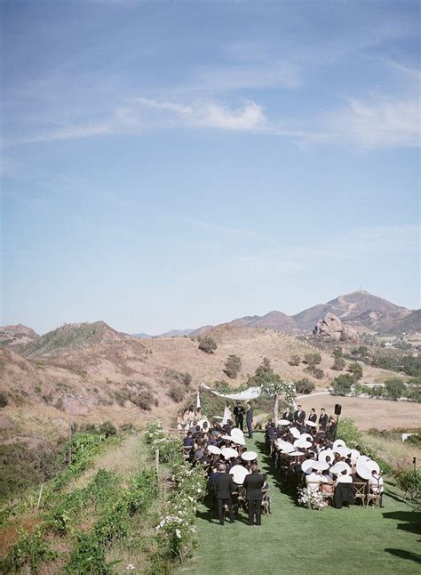 Wedding Ceremony At Saddlerock Ranch In Malibu California