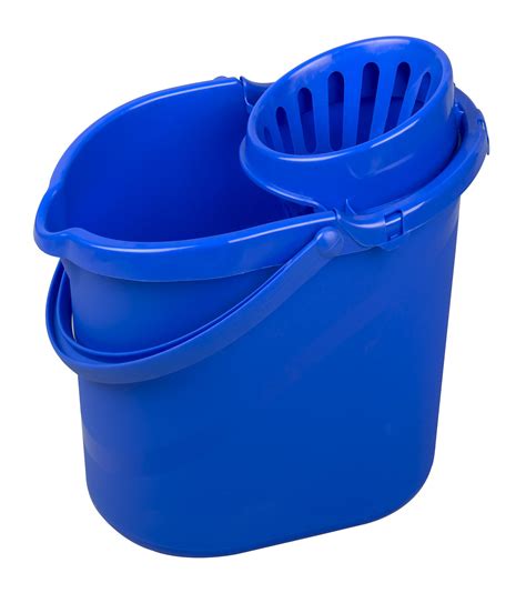 Lucy Plastic Mop Bucket with Wringer 14 Litres Blue | Sybron