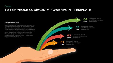 4 Step Process Diagram Template For Powerpoint And Keynote