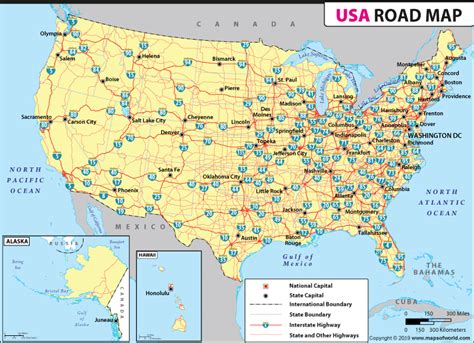 Usa Interstates Map United States Mapchart