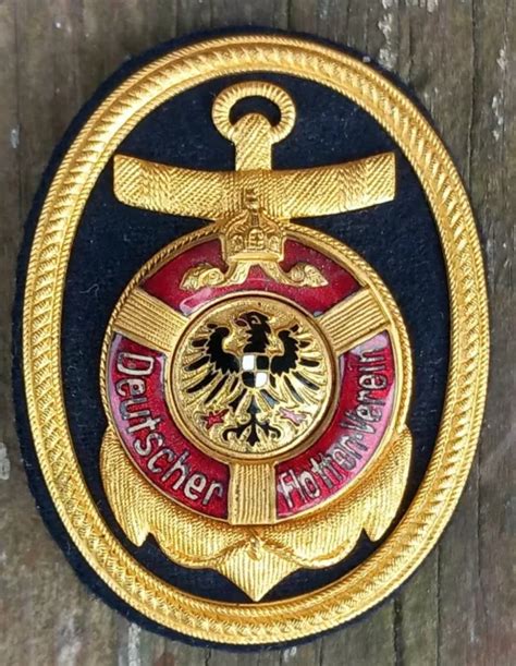 INSIGNE ASSOCIATION DE flotte allemande médaille marine croix de fer