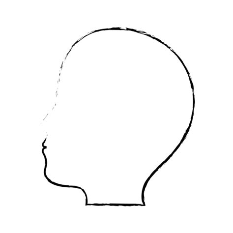 Male Head Side View 素材 Canva可画