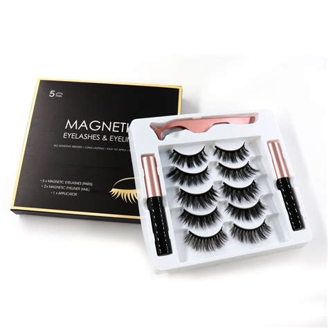 newest style 2 eyeliners and 5 pairs magnetic eyelash kit in 2020 magnetic eyelashes eyelash