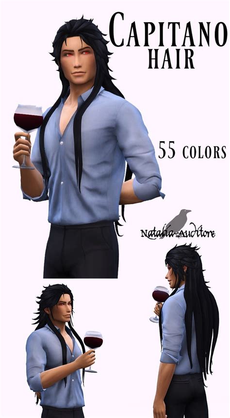 Capitano Hair Natalia Auditore Sims 4 Hair Male Sims 4 Tumblr Sims 4