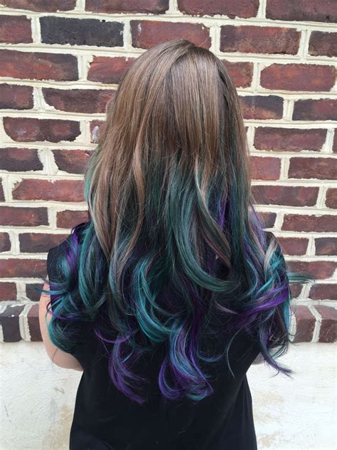 Teal And Purple Ombre Hair Hairsxe