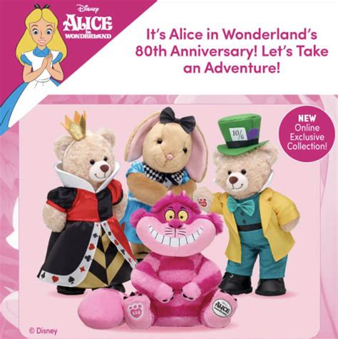 Build A Bear As Released Alice In Wonderland Costumes And Sets To Celebrate The Films 80th