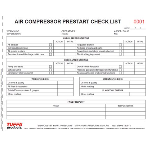 Compressor Maintenance Checklist Ubicaciondepersonas Cdmx Gob Mx