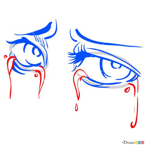 Drawings Of Crying Eyes Easy Draw An Anime Eye Crying How To Draw