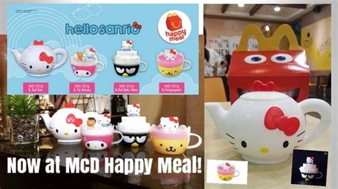 Hello kitty is dressed up as my melody! Hello Sanrio Series Toy Gifts are now in McD Happy Meal ...