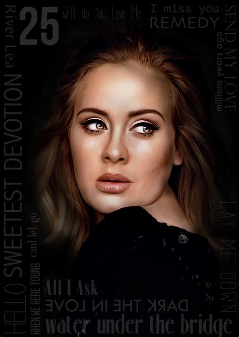 Adele Portrait Art On Behance