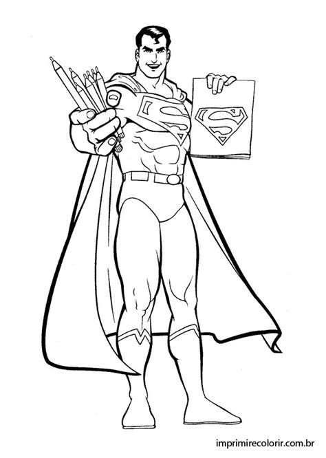 O Superman P Ginas Para Colorir Desenhos Para Colorir Fotos Preto E