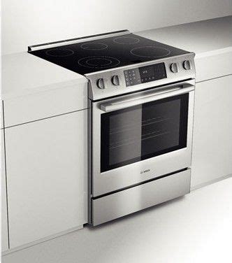 I read online that both cost the we're in the market for an induction slide in range and want to hear your feedback as a user. HEI8054U Bosch 30" Electric Slide-in Range 800 Series ...