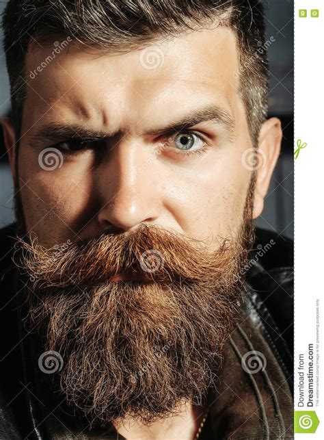 Frown Bearded Man Hipster Stock Photo Image Of Wooden 80982148