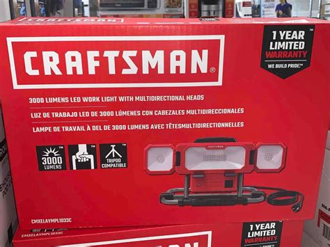 Craftsman 3000 Lumens Led Work Light W Multidirectional Heads