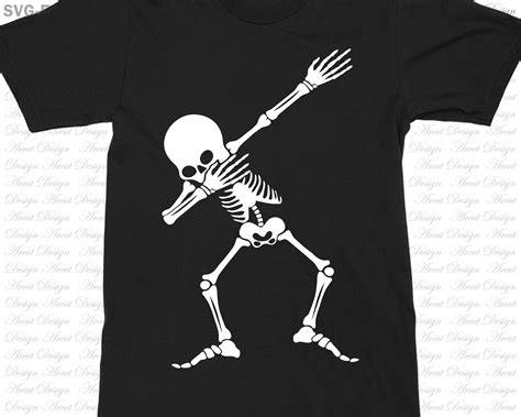 Dabbing Skeleton Svg Halloween Skeleton Svg Halloween Svg Etsy