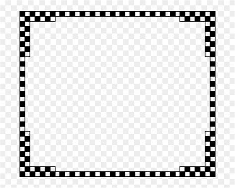Checkered Border Png Black And White Square Border Transparent Png