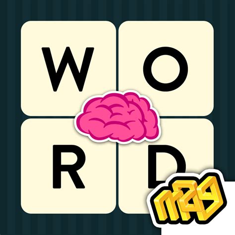 The Words Word Puzzle Game Is Shown With An Image Of A Brain And