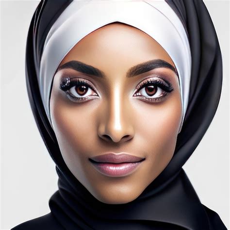 Premium Ai Image Photo Of Young Muslim Woman With Ideal Skin For