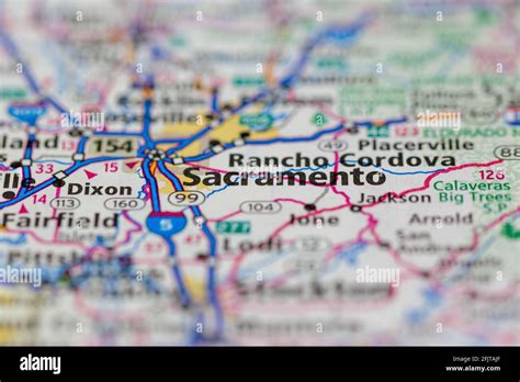 Sacramento Map Hi Res Stock Photography And Images Alamy