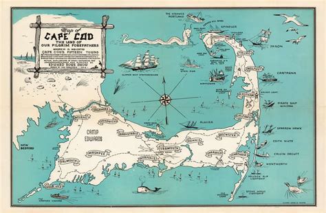 The latest entertainment news in hyannis, ma from cape cod times. Map of Cape Cod the Land of Our Pilgrim Forefathers ...
