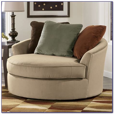 Oversized Round Swivel Chairs For Living Room Chairs Home Design