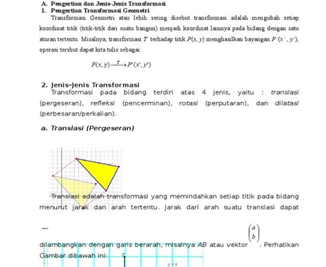 Contoh Soal Transformasi Geometri Homecare