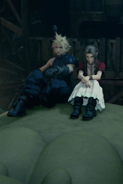 Final Fantasy 7 Remake Characters Cloud Strife And Aerith Mission Chapter