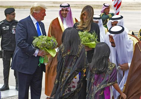 Donald Trump Lands In Saudi Arabia For Big Foreign Trip Daily Mail