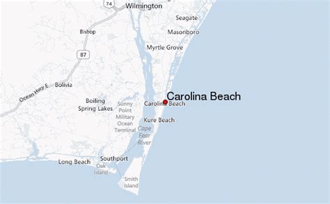 Map Of North Carolina Beaches Map Of The World