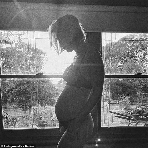 Pregnant Alex Nation Shares A Nude Photo And Reveals The Perks Of