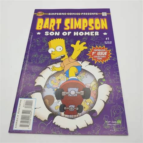 Simpsons Comics Presents Bart Simpson Son Of Homer 1 2000 Bongo 1st Issue Nice 47 00 Picclick
