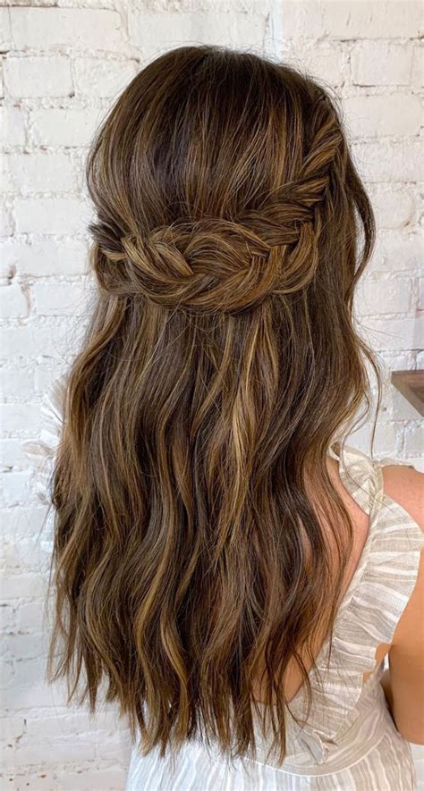 45 Beautiful Half Up Half Down Hairstyles For Any Length Mermaid Waves