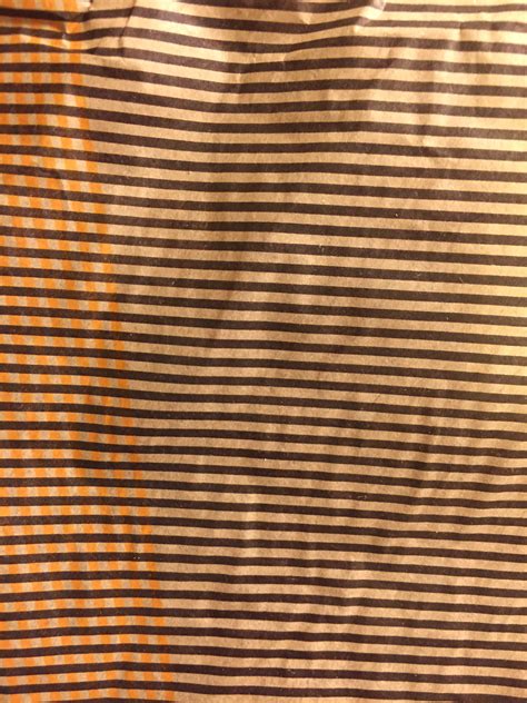 Light Brown Paper With Dark Brown And Orange Stripes Free Textures
