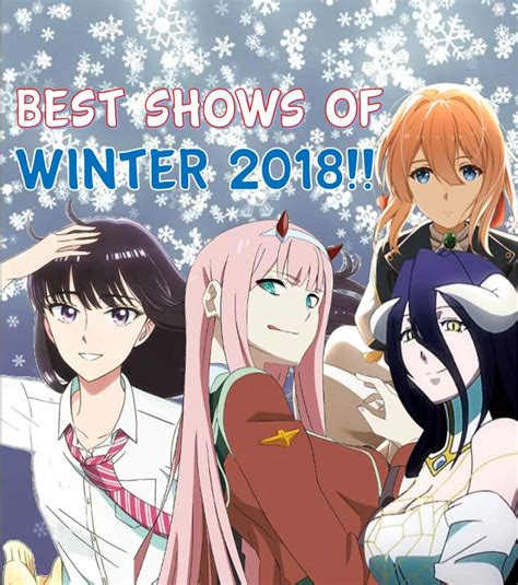 Best Shows Of Winter 2018 Anime Amino