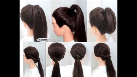 Easy Hairstyles 6 Ponytail Hairstyles For Girls Long Hair