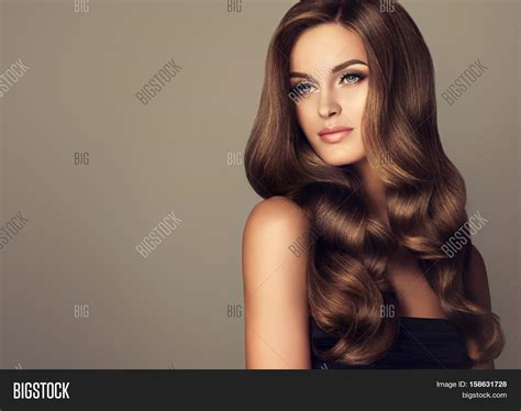 Brunette Girl Long Image And Photo Free Trial Bigstock