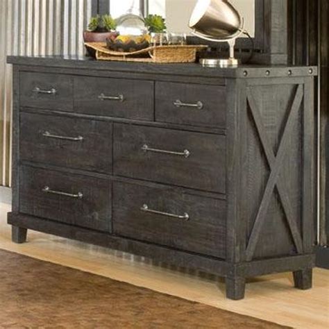 Complete your bedroom with the rustic and functional turkey rustic gray dresser & mirror! Modus International Yosemite 7 Drawer Rustic Dresser ...