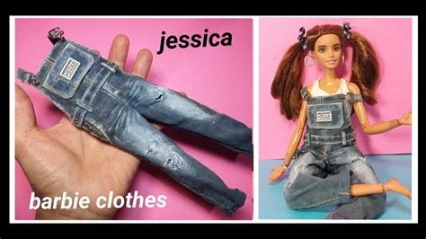 Barbie Clothes Diyoverall Pants Jessica Youtube