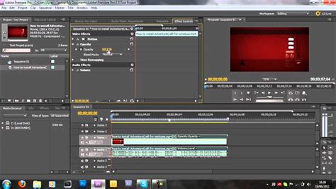 How To Fade In And Out In Adobe Premiere Pro Cs5 Youtube