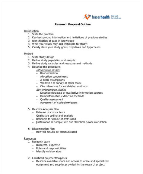 What Is A Research Proposal Outline